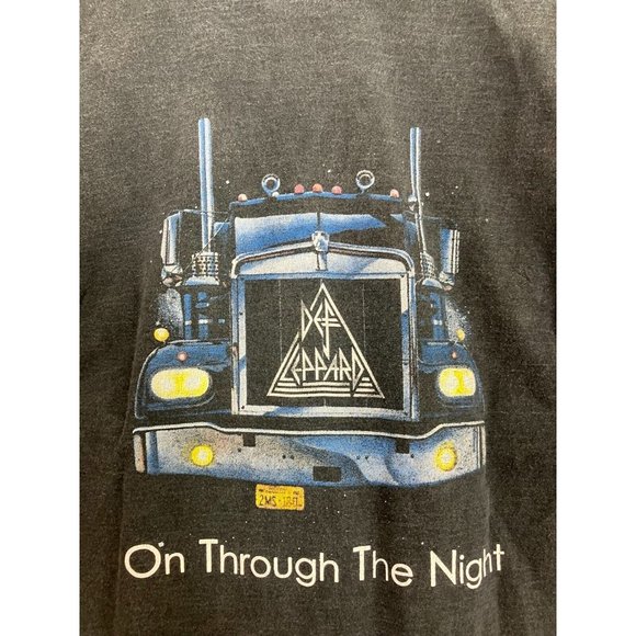 Vintage 2012 Def Leppard On Through The Night Women's Small Distressed  T-Shirt - Picture 8 of 11